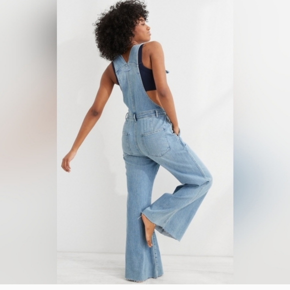 Aerie Wide Leg Overalls - Picture 8 of 8